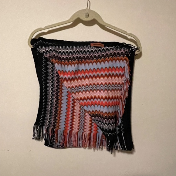 Missoni scarf with fringe - Picture 2 of 4
